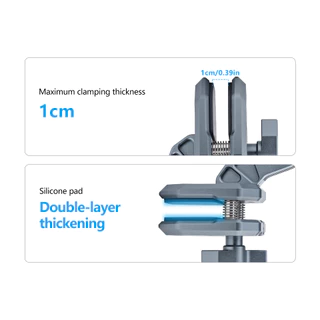 สําหรับ DJI Action6/5 กล้องกีฬารถจักรยานยนต์กระจกกระจก Clamp ขี่สําหรับ GoPro Bracket