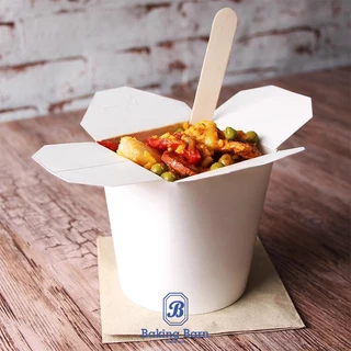 [50 ชิ้น/แพ็ค] Baking barn กล่องใส่บะหมี่ Noodle Box มีฝาเกี่ยวก้นกลม ป้องกันการหก พกพาสะดวก