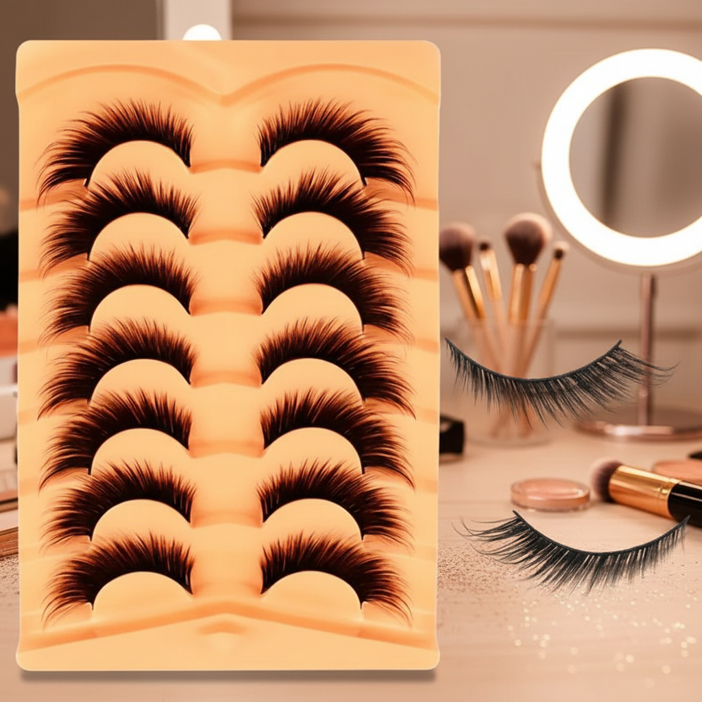 ขนตาปลอม Mango Eyes 7 คู่ ขนปีกนางฟ้า เนื้อสัมผัส 6D นุ่มลื่น ดูธรรมชาติ