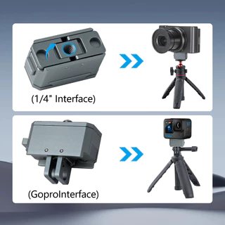 กล้องขาตั้งกล้องเมาท์อะแดปเตอร์เมาท์กล้องโลหะ Hummingbird ฐานวางจําหน่ายอย่างรวดเร็วสําหรับหินเงา INSTA360X5 ขยายสอง