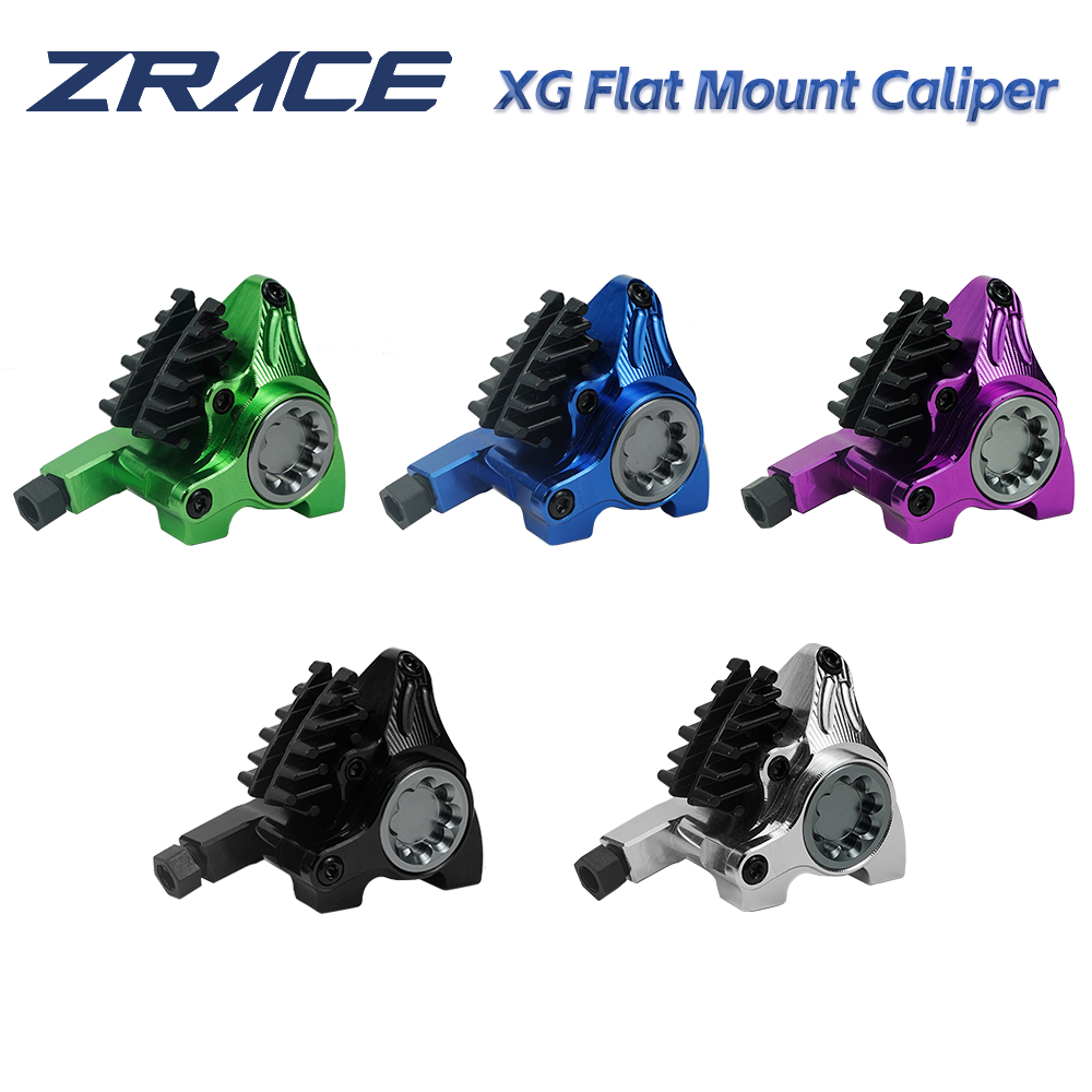 ZRACE XG เบรกน้ํามันเบรกไฮดรอลิกคาลิปเปอร์ติดแบน แผ่นเบรก ICE-TECH คาลิปเปอร์ BMX แข่งน้ําหนักเบา แบบ Full CNC