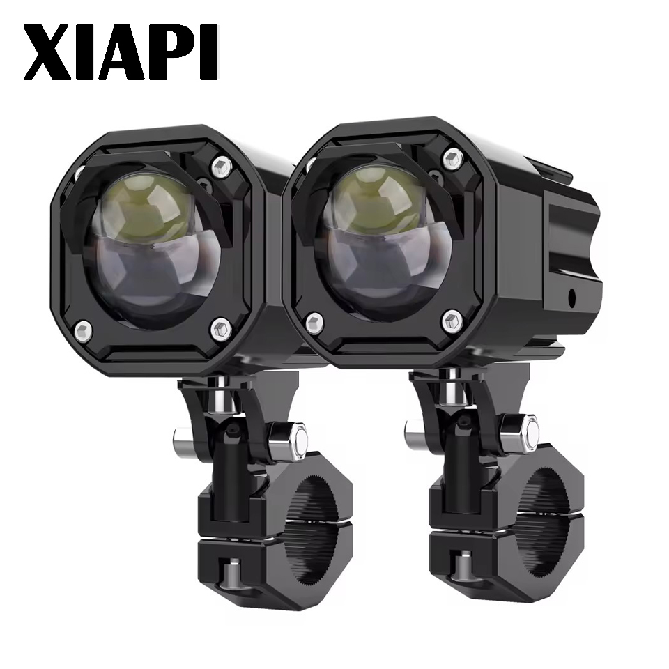 XIXI ไฟฉายสปอร์ตรถจักรยานยนต์อุปกรณ์เสริมปรับ LED กระพริบ