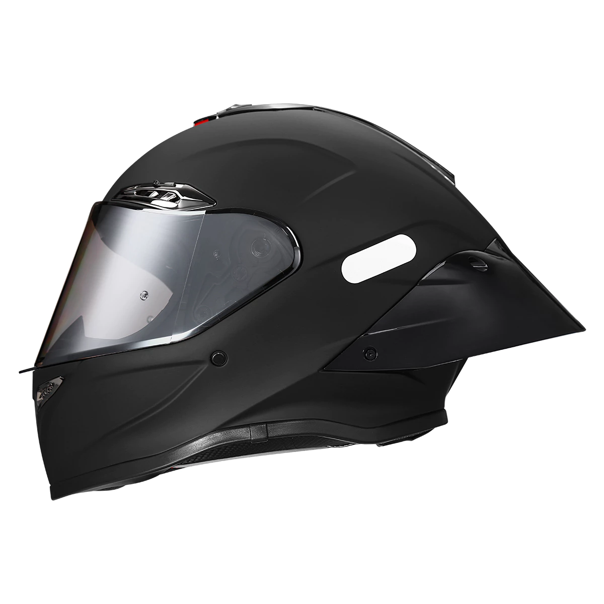 หมวกกันน็อคแบบเต็มหน้าสีดําด้าน DOT Certified Aerodynamic Double Tail Wing thumbnail 5