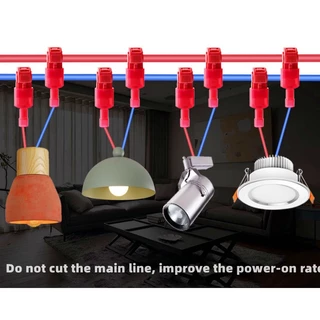 One Set 60-120 ชิ้น T-Type Crimp Terminals, Quick Peel-Free Insulated Plug-In Connector Clip