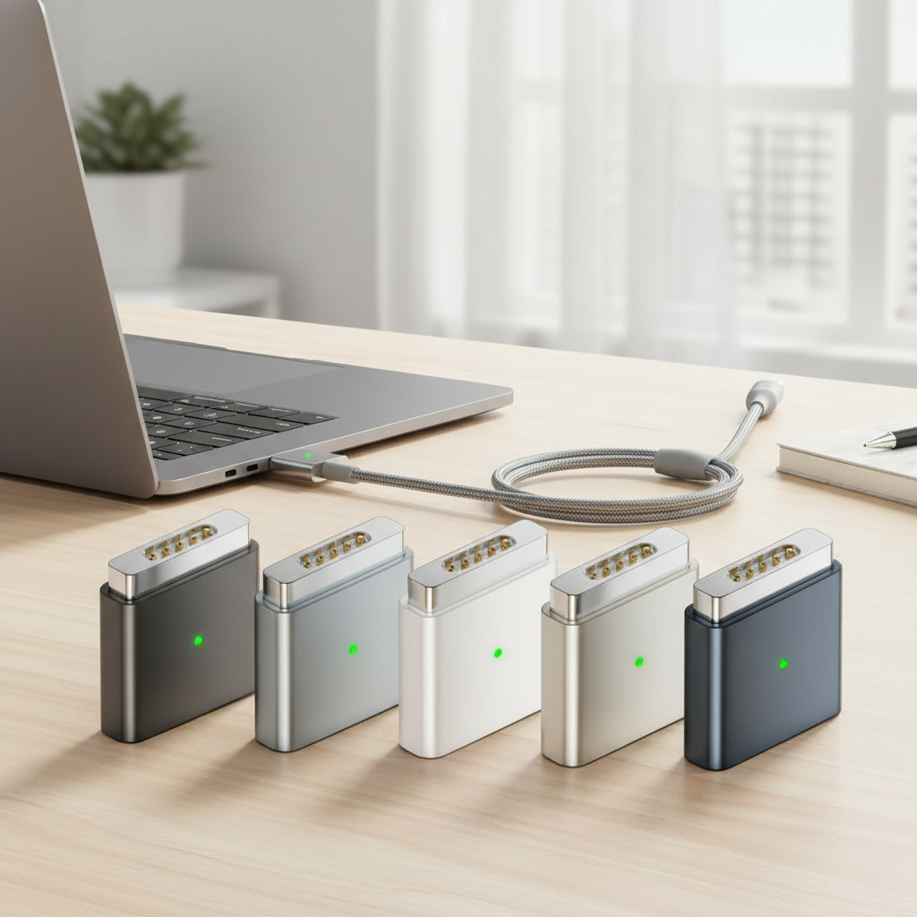 Fonken อะแดปเตอร์แปลง 100W USB-C เป็น MagSafe 2 ตัวผู้ แบบแม่เหล็ก ชาร์จแบบ T-Tip สําหรับ (Mac)Book Pro/Air