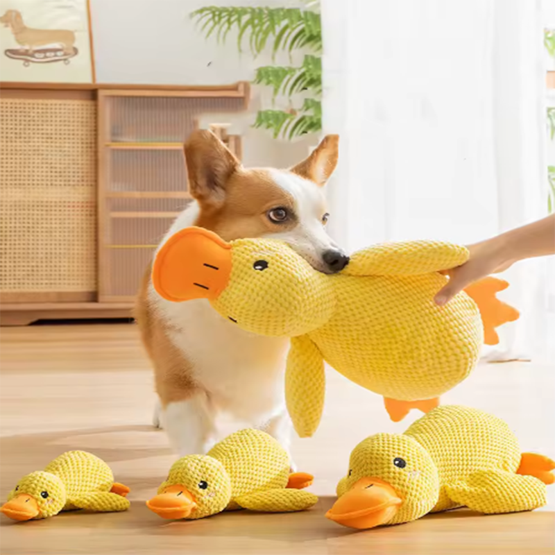 ของเล่นสุนัขแบบยางกัด的互动ตุ๊กตาผ้าขนาดใหญ่สไตล์ Jambo Pet