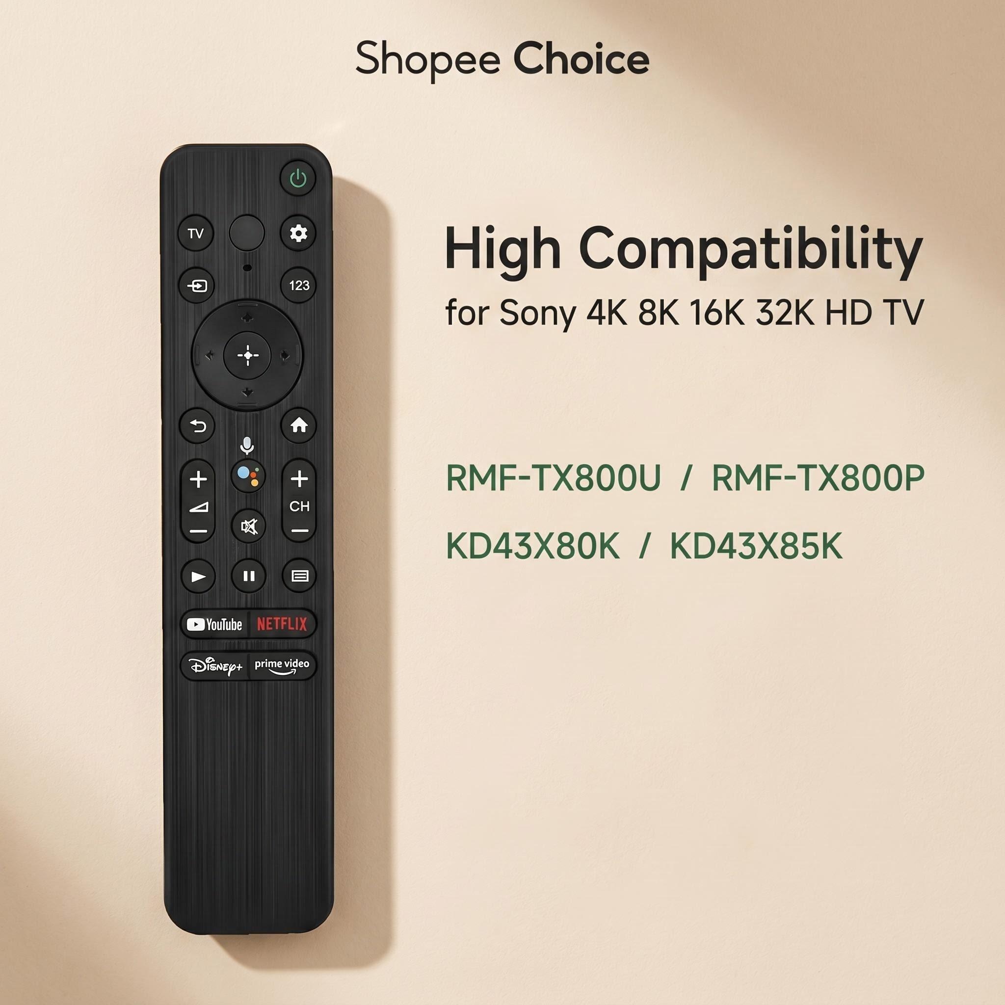 ใช้ได้กับ Sony - AI Bluetooth Voice รีโมทคอนโทรล RMF-TX800U RMF-TX800P 4K 8K 16K 32K HD TV รุ่น KD43