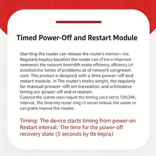 สะดวก Router Reboot Cable Router Rebooter WiFi รีเซ็ต Timing Restart โมดูลป้องกัน Congestion