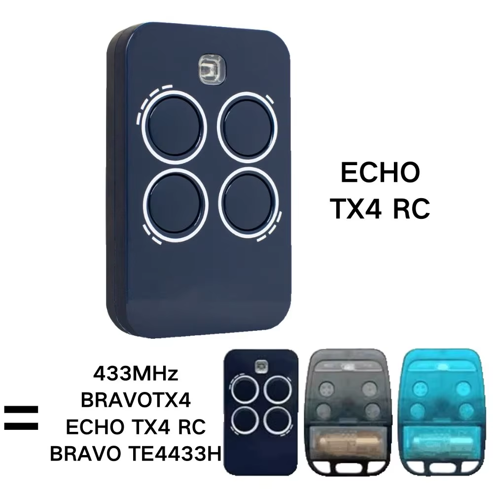 รีโมทประตูไฟฟ้า GENIUS ECHO TX4 รหัส 6100334 ความถี่ 433MHz ใช้ได้กับ BRAVO TX4 / BRAVO TE4433H