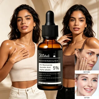 เซรั่มไนอะซินาไมด์ Teosheli 30มล. สําหรับปรับสีผิวให้กระจ่างใส ลดจุดด่างดํา ฟื้นฟูสภาพผิว ควบคุมความมัน กรดอัลฟ่าอาร์บูติน วิตามินซี เอสเซนส์บํารุงผิวหน้า