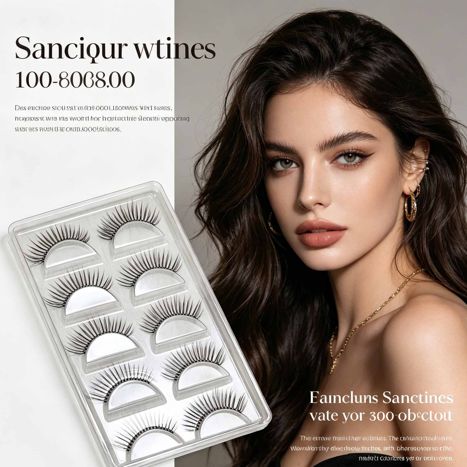 ขนตาปลอมสไตล์ 70 สําหรับเจ้าสาวและ Portfolio, มีให้เลือกขนาด 10 มม. และ 12 มม.