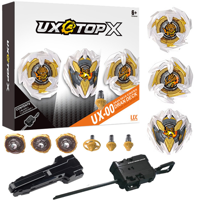 ชุด Bey Xtreme UX-00 Dran Deck พร้อมที่จับ LED Launcher, ของเล่นต่อสู้สปินนิ่งสําหรับแข่งขันทั้งเด็ก