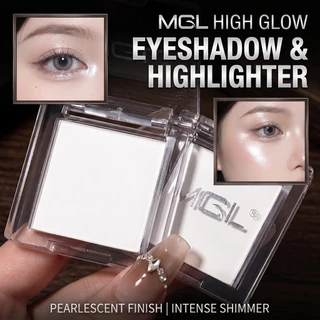 Single - Color Highlighting Powder Compact Chromogenic and Brightening, Pure White Eye Shadow Powder ของขวัญวันวาเลนไทน์
