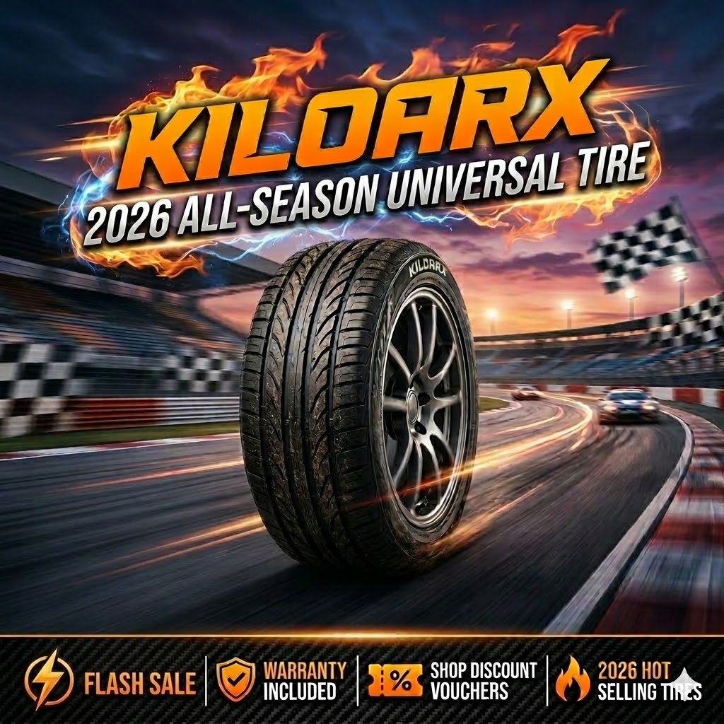 แรงจับที่แข็งแกร่ง KILOARX 265/60R18 ยางรถยนต์สากล ความต้านทานการหมุนต่ํา 8PR