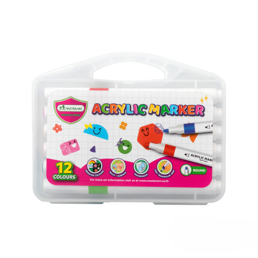 Master Art ปากกาสี อะคริลิคมาร์กเกอร์ Acrylic Marker จำนวน 1 กล่อง