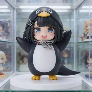 เพนกวินน้อย ผู้ดูแลระบบ รูปปั้นที่ระลึกวันเกิด PVC โมเดลของตกแต่งโต๊ะสะสมอนิเมะ ของขวัญแสดงผลงาน