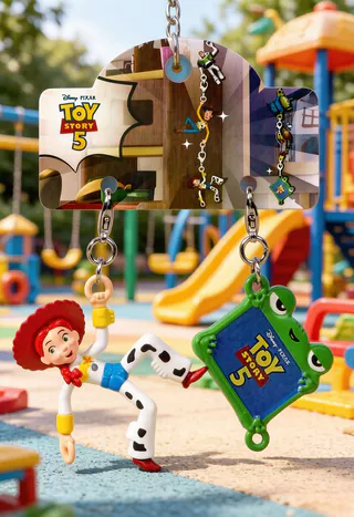Toy Story 5 Potdemiel พวงกุญแจแขวนปีนเขาครบชุด, Woody/Buzz/Jessie/Alien/Slinky Dog รูปการ์ตูนกระเป๋าเป้สะพายหลังจี้, ของขวัญสําหรับแฟนๆ