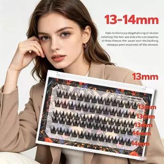 ขนตาปลอมแบบช่อ อีคลาต์ แลช อัปเกรด | ช่อขนตาแบบกาวในตัว ขนาด 11-14 มม.
