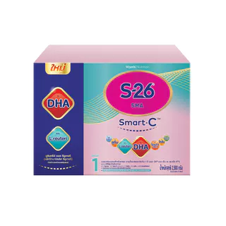 [ใหม่!] นมผง เอส-26 สมาร์ท-ซี สูตร1 (2,500 กรัม) S-26 SMA SMART-C (2,500 g) x1 กล่อง