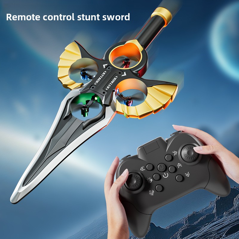 ดาบบิน Drone RC Drone Gesture ควบคุมมือบินของเล่นชาร์จ LED Hover Drone ผู้ปกครองเด็ก Interactive ของ