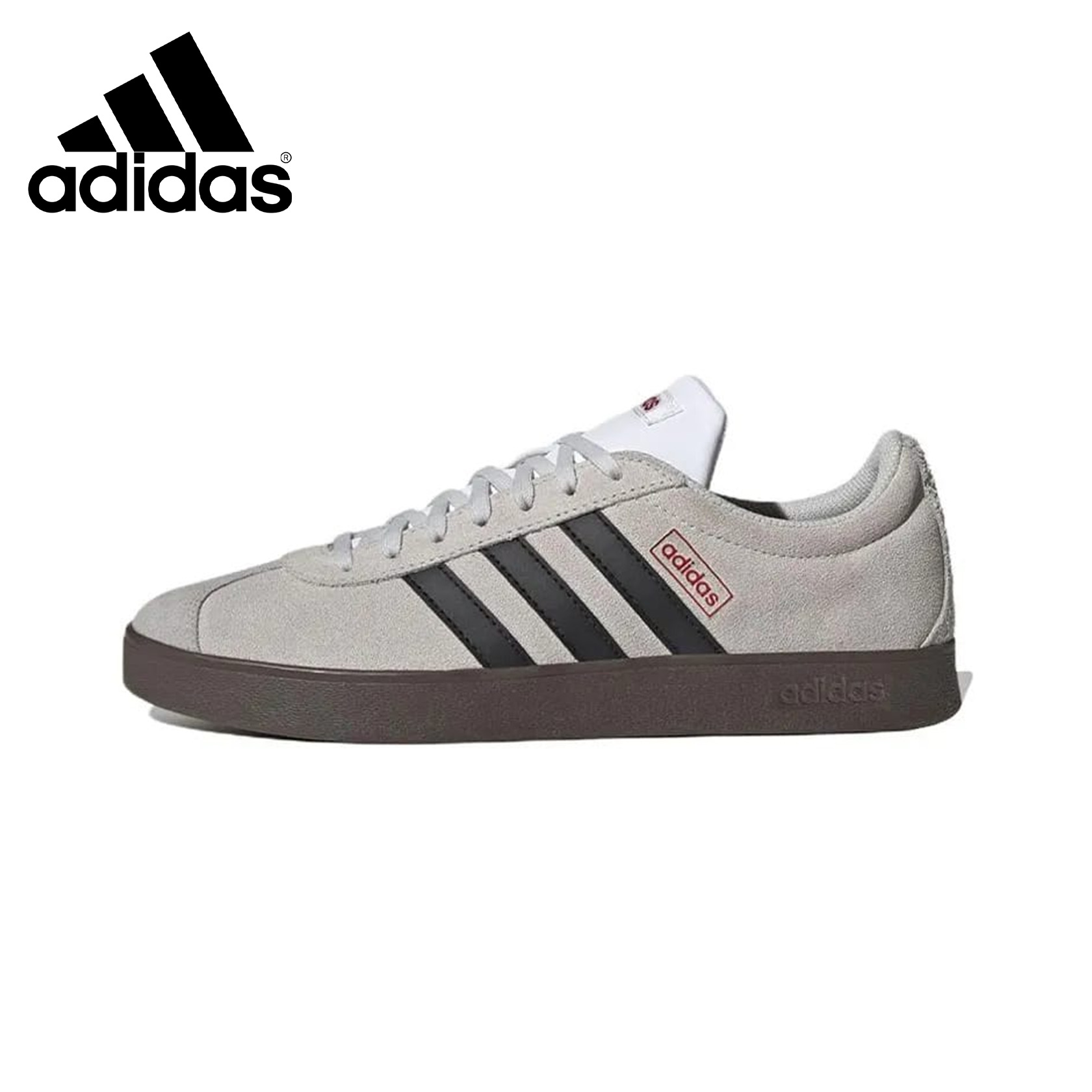 รองเท้า Adidas Vl Court Classic ทรงเรโทร ปลายตัว T ใส่สบาย ใช้งานได้หลากหลาย ทนทาน เหมาะกับสไตล์เทรน
