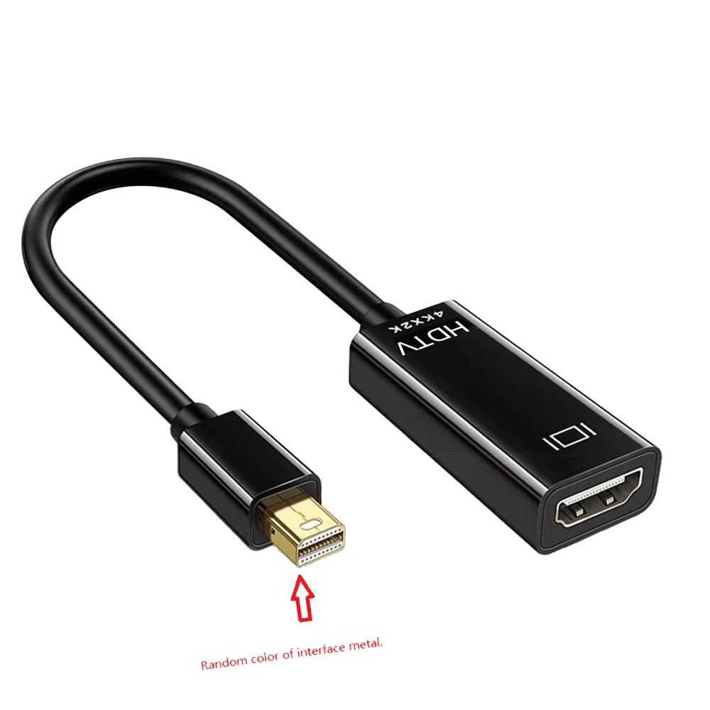 อะแดปเตอร์ Mini DisplayPort เป็น HDMI 4K Mini DP Male Converter สําหรับ MacBook แล็ปท็อปโปรเจคเตอร์ Pro 4K