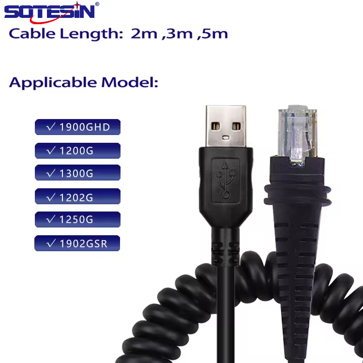 สาย USB SOTEN สําหรับ Honeywell Barcode Scanner USB ถึง RJ45