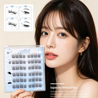 ขนตาปลอมแบบไม่ติดกาว ลายแมวเอลฟ์ ขนตาช่อเดี่ยวหนา