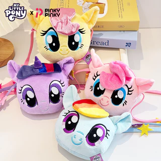 กระเป๋าตุ๊กตายัดนุ่นสไตล์โรงเรียนสุดน่ารัก My Little Pony Pinkie Pie และ Twilight Sparkle ของขวัญยอดนิยมสําหรับแฟนๆ ผู้หญิง