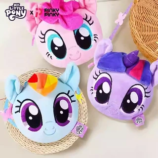 กระเป๋าตุ๊กตายัดนุ่นสไตล์โรงเรียนสุดน่ารัก My Little Pony Pinkie Pie และ Twilight Sparkle ของขวัญยอดนิยมสําหรับแฟนๆ ผู้หญิง