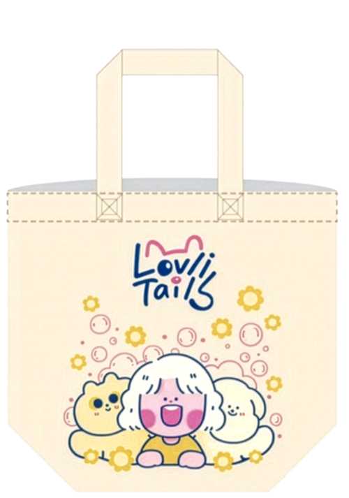 [Gift] เลิฟลี่เทล x แนนเป็ด กระเป๋าผ้า (สินค้าสมนาคุณงดจำหน่าย)