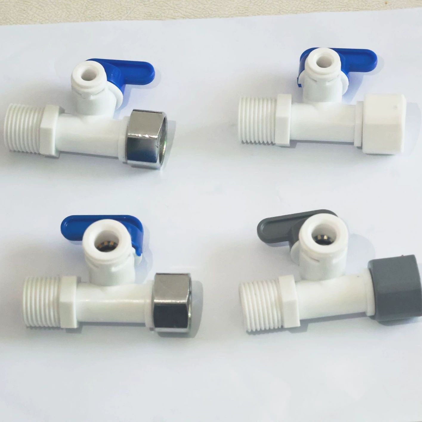 S6VLVID DKI เครื่องทําน้ําอุ่น PVC Controller เครื่องทําความร้อนควบคุมวาล์ว Connector Stopcock 1/2 (15 มม.) 热水器控制