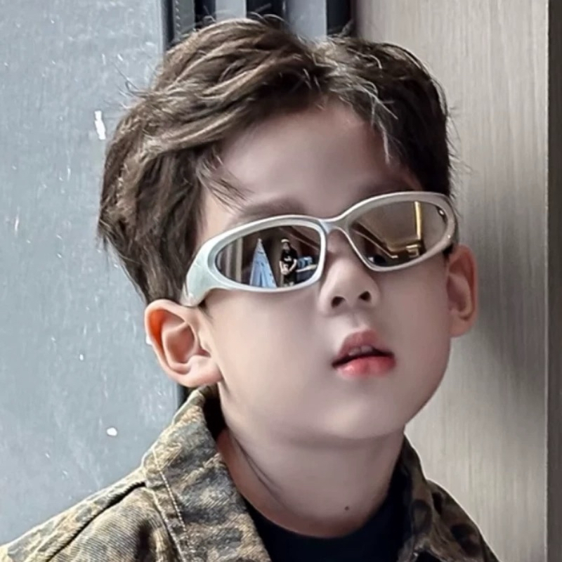 กีฬากลางแจ้งแว่นตาเด็กพังก์ขี่จักรยานแว่นตาเด็กทารกแฟชั่นเด็กแว่นกันแดด