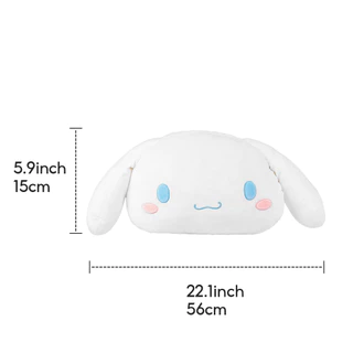 MINISO Sanrio Series - หมอนตุ๊กตานุ่มพิเศษแบบยืดหยุ่น Cuddly Cinnamoroll Cushion Gift 56 ซม. 15 ซม.