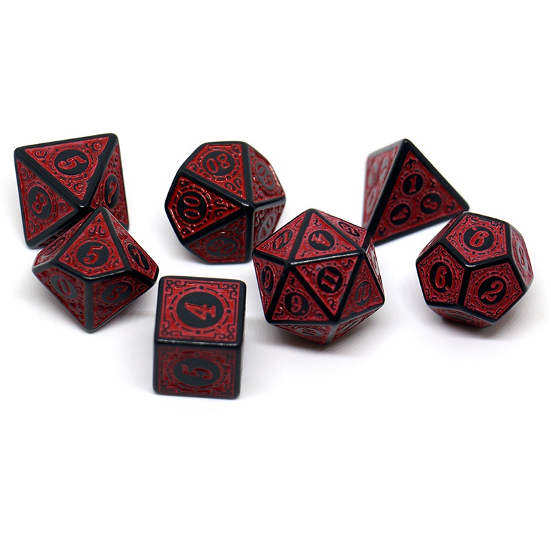 ชุดลูกเต๋า DND แบบคลาสสิก ลูกเต๋าสําหรับเกมโต๊ะโพลียีฮีดรอน สําหรับ Dungeons and Dragons การเล่นบทบาท TRPG ราคา ถูกที่สุด ดีลบีเคเค แกลเลอรีภาพที่ 6