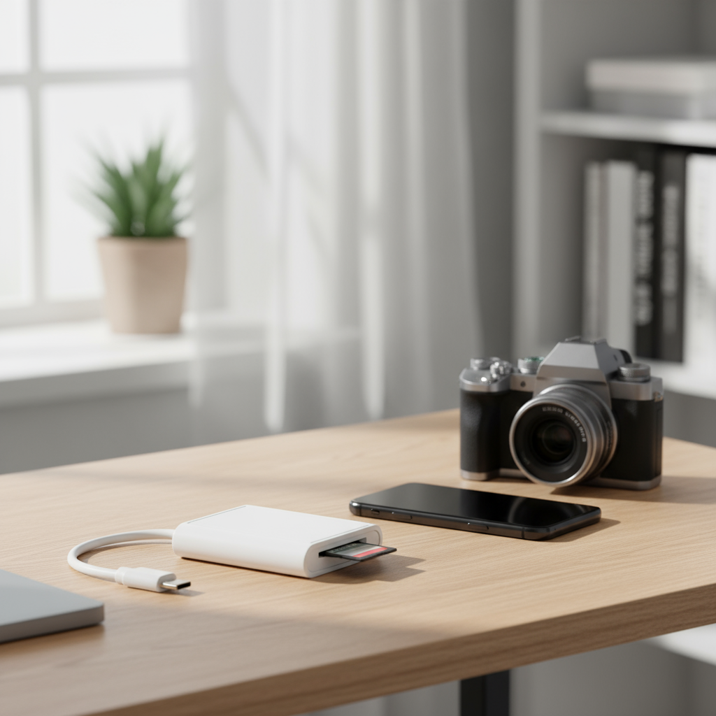 เครื่องอ่านการ์ด SD พร้อมหัวต่อ Type-C สําหรับ iPhone 16 Pro Plus Max อะแดปเตอร์ OTG อุปกรณ์ Android