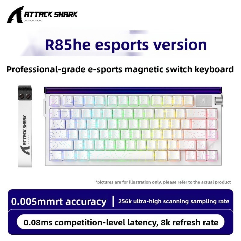 ATTACK SHARK R85HE 85-Key Small Form Factor Mechanical Keyboard คีย์บอร์ดเกมขนาดกะทัดรัดสําหรับแล็ปท