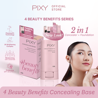 PIXY Concealing Base 4 Beauty Benefits 302N Natural Beige (Sebelumnya 01 Natural Beige)