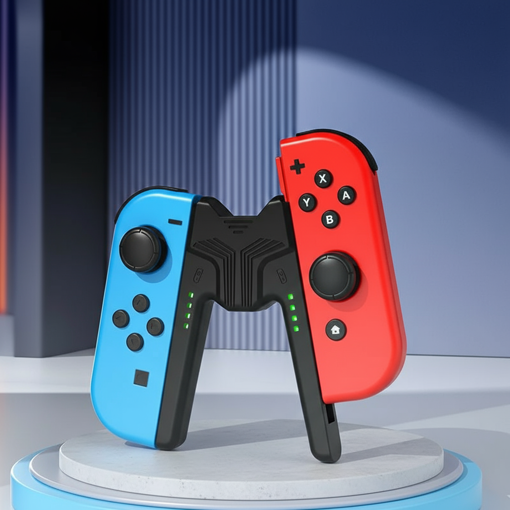 แท่นชาร์จคอนโทรลเลอร์สําหรับ Nintendo Switch Joycon ของ Aolion