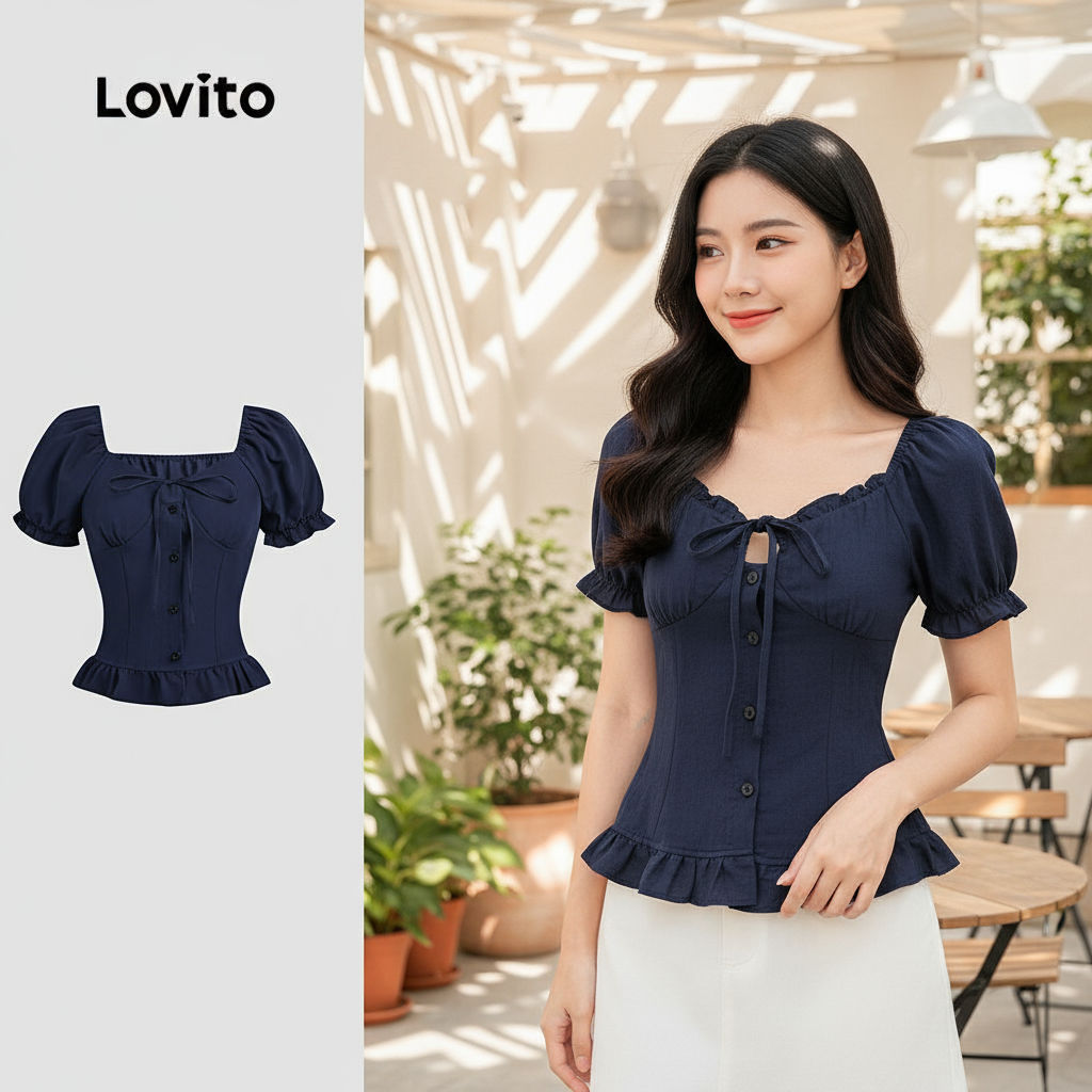 โลวิโต เสื้อเชิ้ตเอวสายคล้อง BLB154PBD012