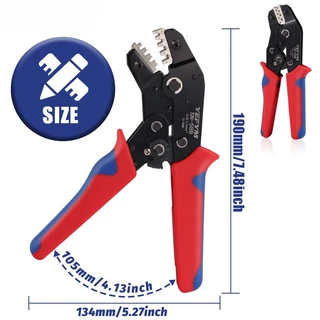 One ชุด SN-58B Non-ฉนวนเปิด Barrel Crimping เครื่องมือ, Ratcheting Crimper สําหรับ 23-16 AWG Dupont Molex JST TE Terminals