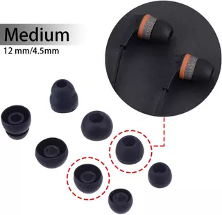 [Shopee Choice] 8 คู่หูฟังทดแทนเคล็ดลับซิลิโคน Eartips Earpads สําหรับ Skullcandy หูฟังสีดําและชัดเจน