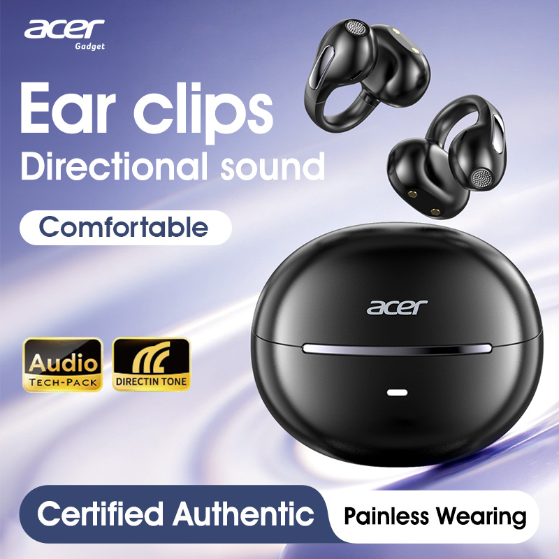Acer OHR567 หูฟังชุดหูฟังบลูทูธ Clip-On หูฟังไร้สายหูฟังเปิดหู OWS Hi-Fi Type-C
