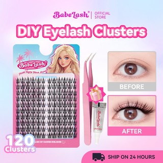 BABALASH Segmented False Eyelash Reusable D Mixed Curling DIY Grafting Thick Single Cluster Extension