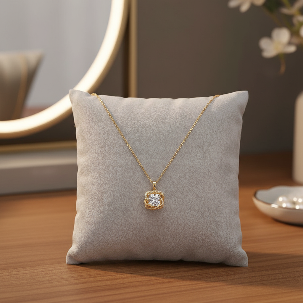 สร้อยคอ Eirin ทองคํา 18K, เครื่องประดับแฟชั่นผู้หญิงพร้อมกล่อง, ของขวัญในอุดมคติ