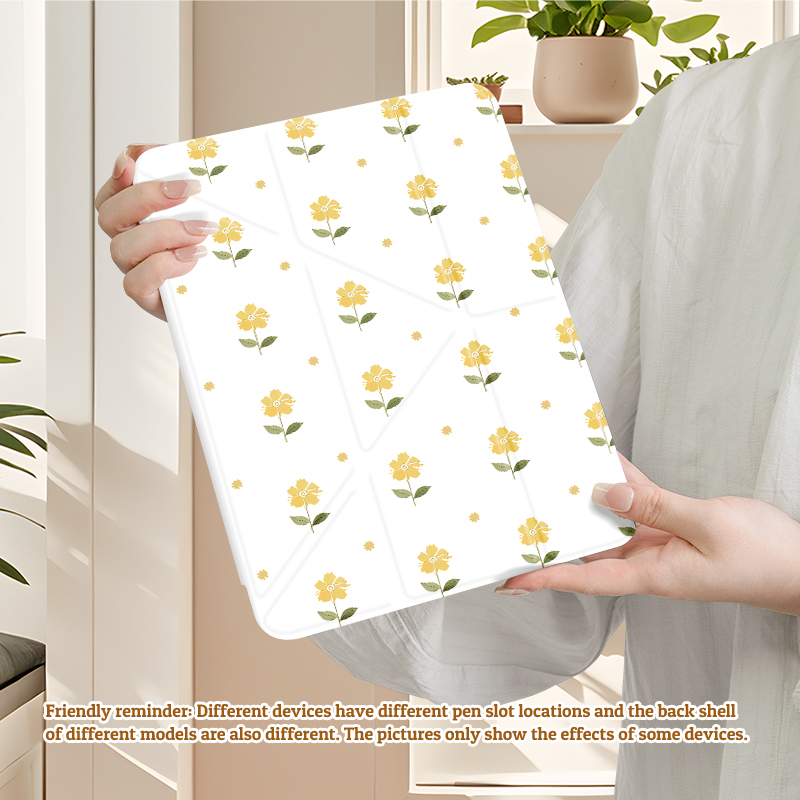 เปลือกอะคริลิกเข้ารูปพร้อมขาตั้งรูปตัว Y สําหรับ iPad Air 4/5/6, Pro 2020-2024, iPad รุ่นที่ 7-11 แล