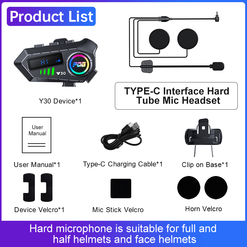 SafeRide Bluetooth 6.0 หมวกกันน็อคชุดหูฟังอินเตอร์คอมไร้สายลดเสียงรบกวนกันน้ํา 1000mah ไฟ LED - รูปที่ 5