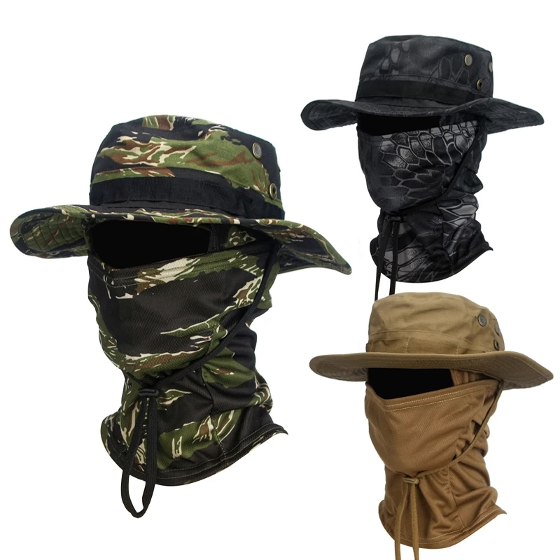 เบนนี่ หมวกกลางแจ้งฤดูร้อนป้องกันแสงแดดระบายอากาศสูทตกปลาหน้ากาก