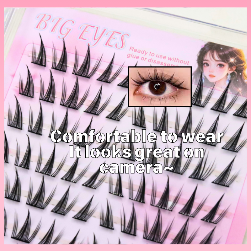 ขนตาปลอมแบบมีกาวในตัว ติดเองได้ ใช้ซ้ําได้ ไม่ต้องใช้กาว ติดง่าย - รูปที่ 2