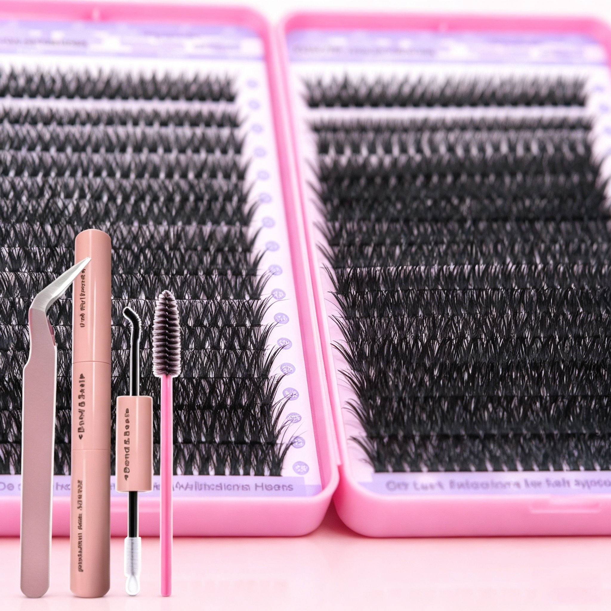 Asian & Western Thick False Eyelash Book Set - Hairy Style For Dramatic Eye Look